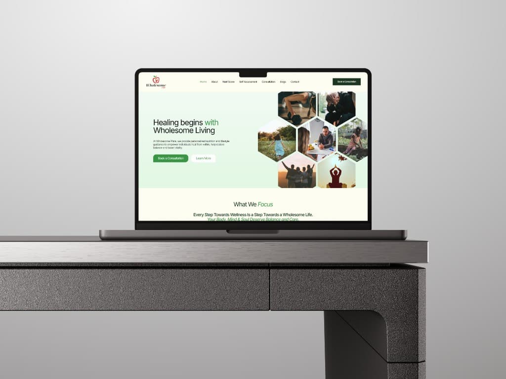 Crafting a Modern Wellness Experience for Wholesome Plate — Wholesome Plate (Wholesome Plate — Wellness & Nutrition) website project by Brevia Tech Solutions — digital agency in Chennai, Tamil Nadu, India